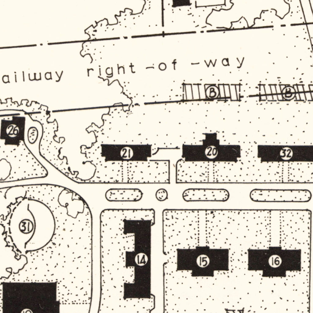 Vintage East Tennessee State University Map 1935