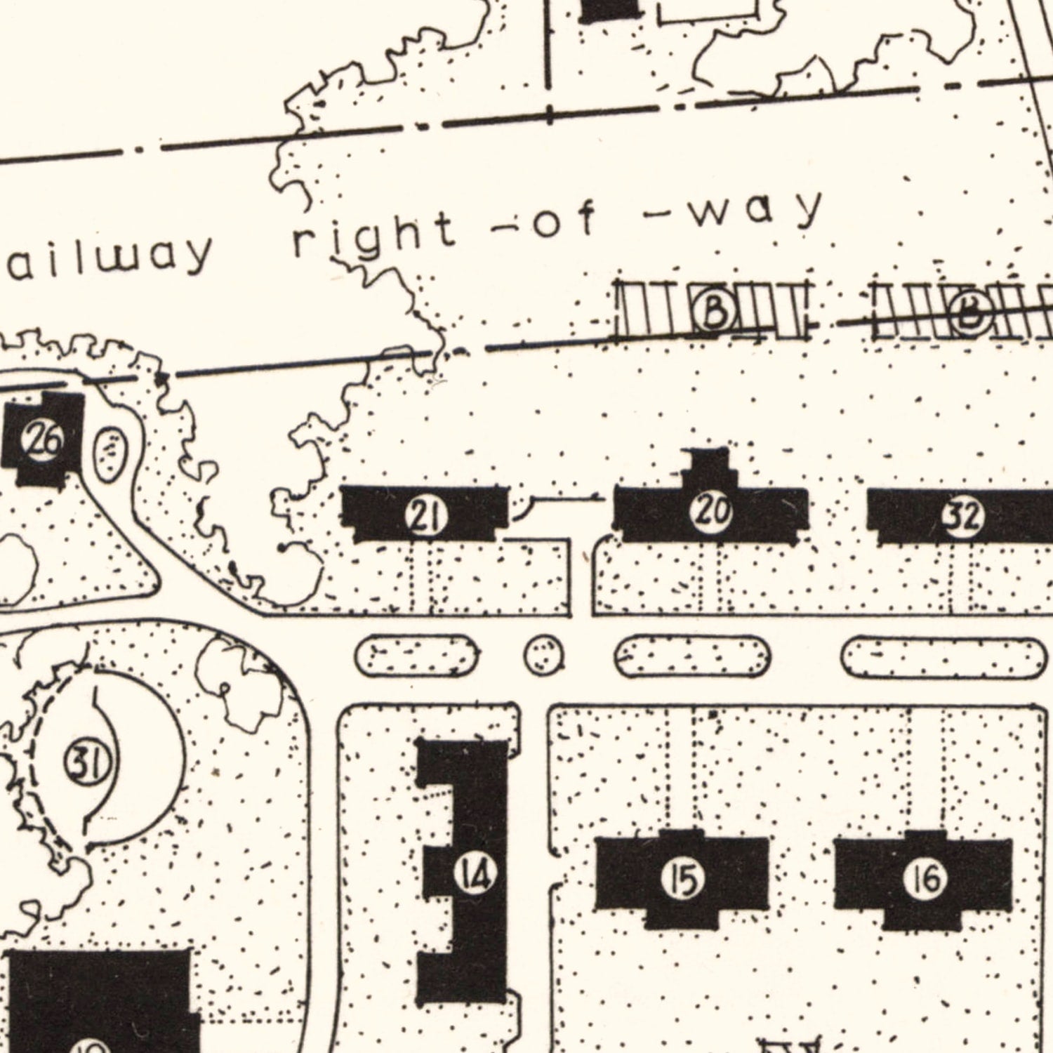 Vintage East Tennessee State University Map 1935
