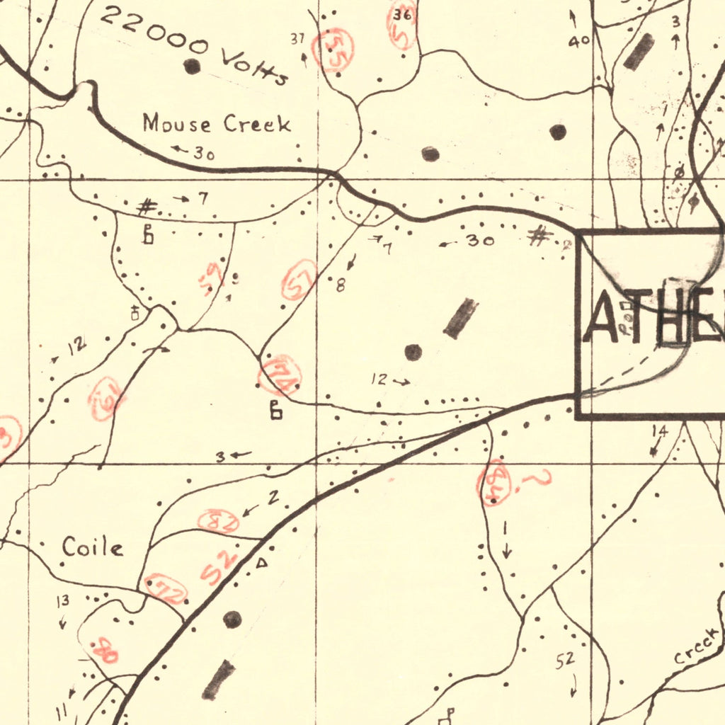 Vintage Map of McMinn County, Tennessee 1935