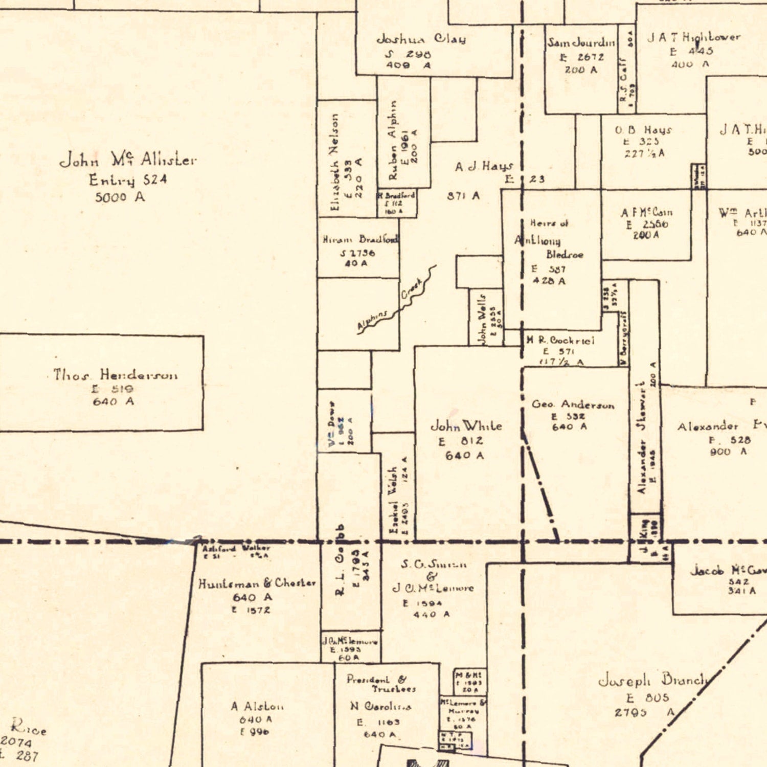 Vintage Map of Haywood County, Tennessee 1927