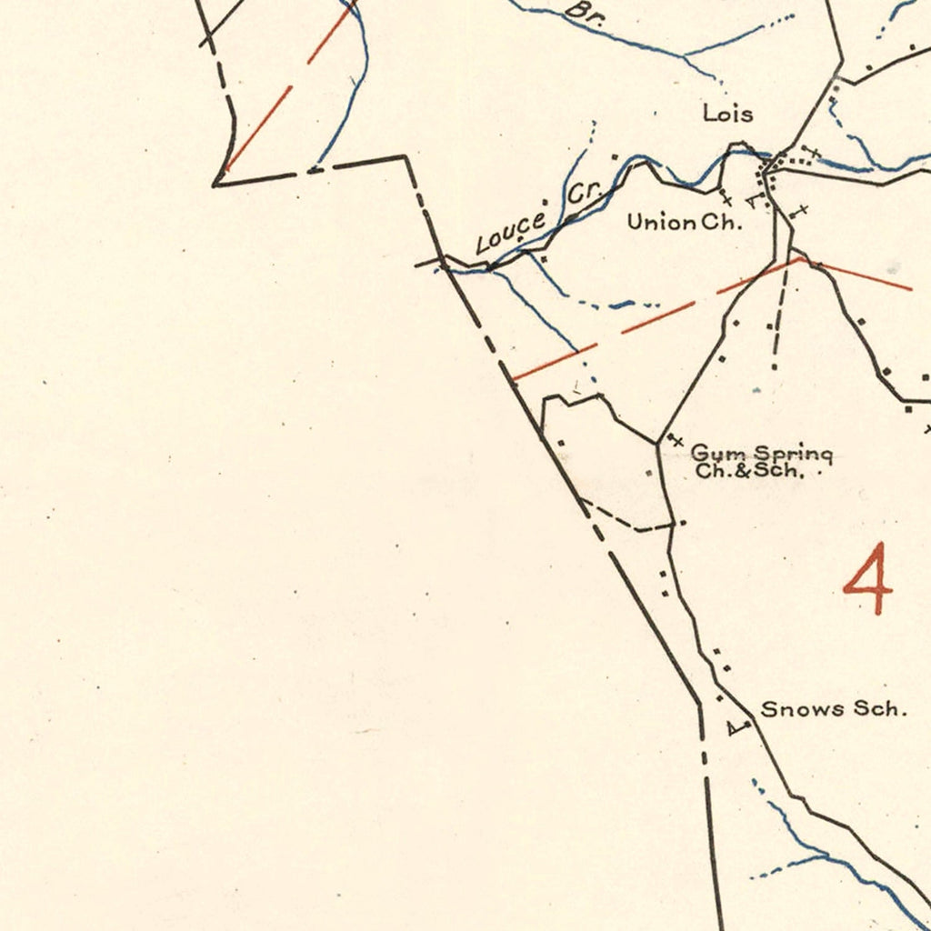 Vintage Map of Moore County, Tennessee 1935