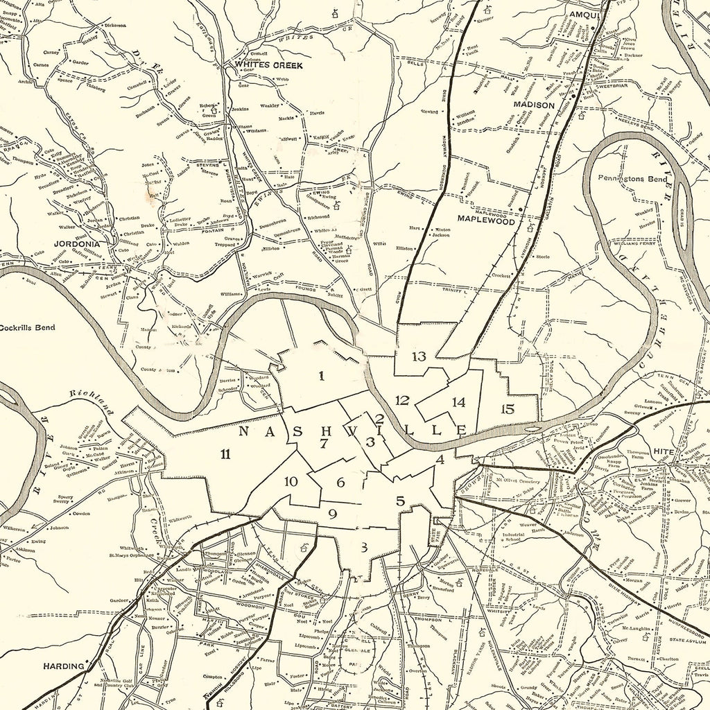 Vintage Cherokee National Forest Map 1939