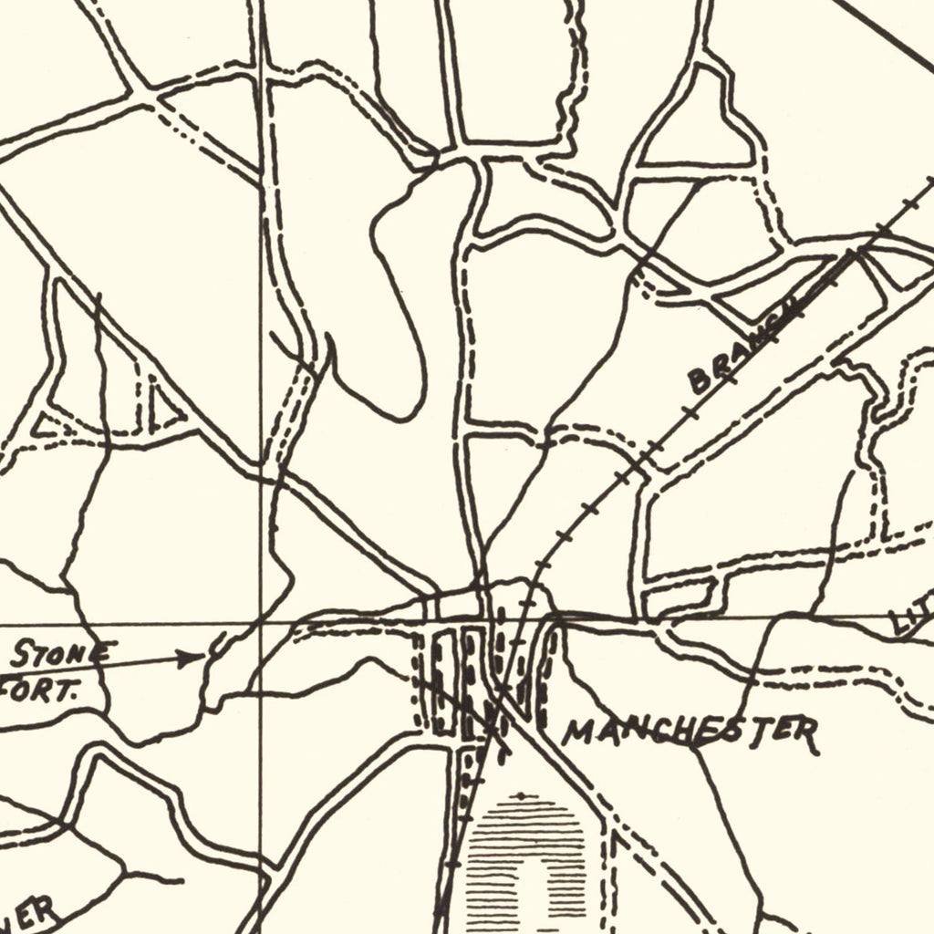 Vintage Map of Coffee County, Tennessee 1938