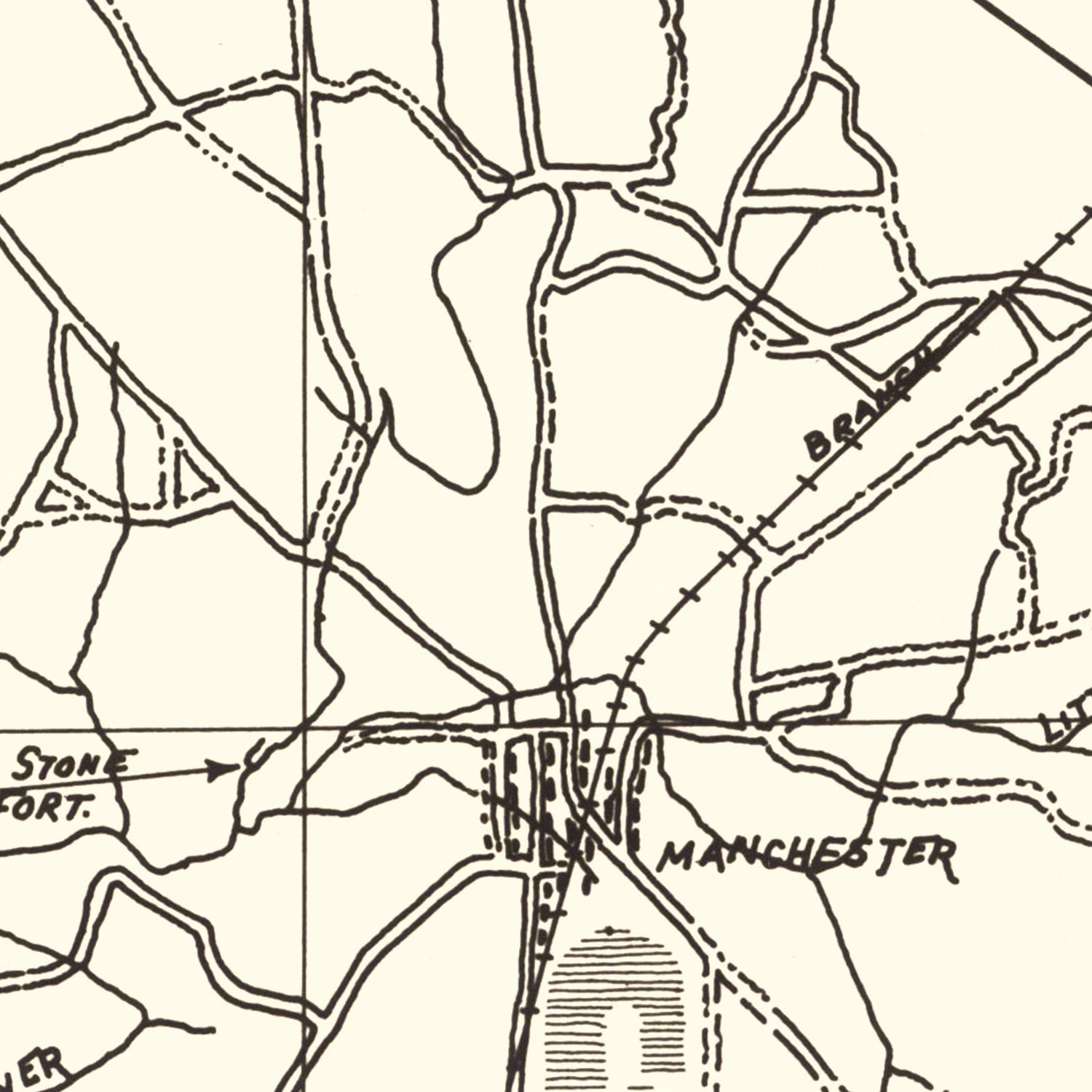 Vintage Map of Coffee County, Tennessee 1938