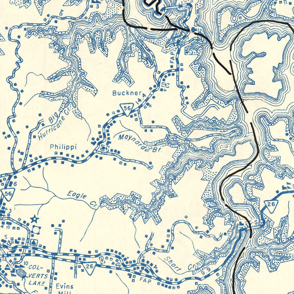 Vintage Map of Dekalb County, Tennessee 1952