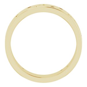 14K Yellow 1/8 CTW Natural Diamond Star Band Size 10.5