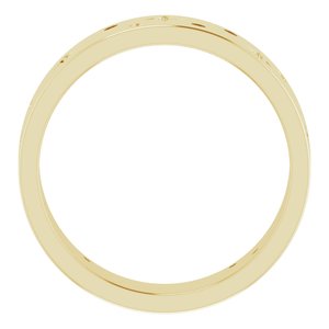 14K Yellow 1/8 CTW Natural Diamond Star Band Size 11.5