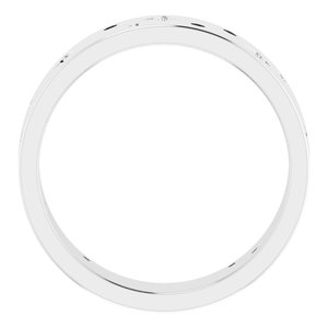 Platinum 1/8 CTW Natural Diamond Star Band Size 11.5