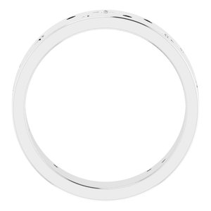 14K White 1/8 CTW Natural Diamond Star Band Size 11