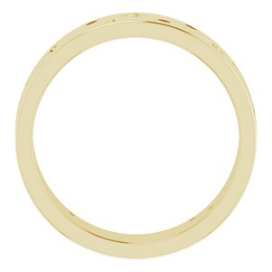 14K Yellow 1/8 CTW Natural Diamond Star Band Size 11