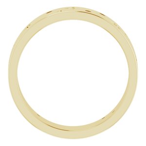 14K Yellow 1/8 CTW Natural Diamond Star Band Size 12