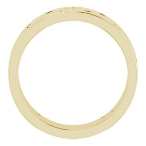 14K Yellow 1/8 CTW Natural Diamond Star Band Size 9.5