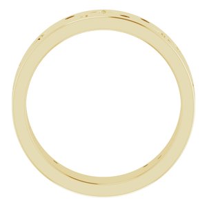 14K Yellow 1/8 CTW Natural Diamond Star Band Size 9