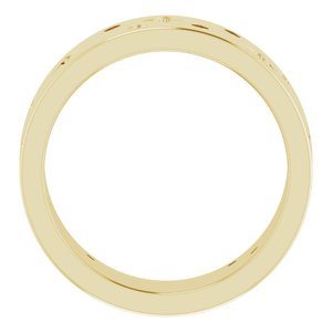 14K Yellow 1/8 CTW Natural Diamond Star Band Size 6.5