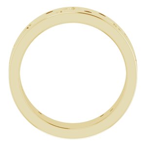 14K Yellow 1/8 CTW Natural Diamond Star Band Size 6
