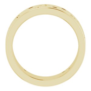 14K Yellow 1/8 CTW Natural Diamond Star Band Size 5.5
