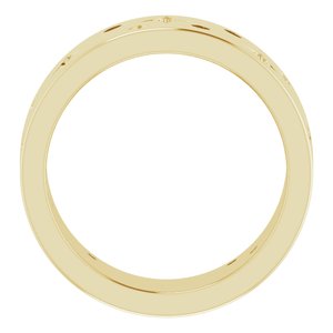 14K Yellow 1/8 CTW Natural Diamond Star Band Size 5