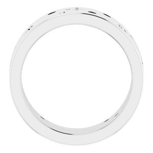 14K White 1/8 CTW Natural Diamond Star Band Size 5