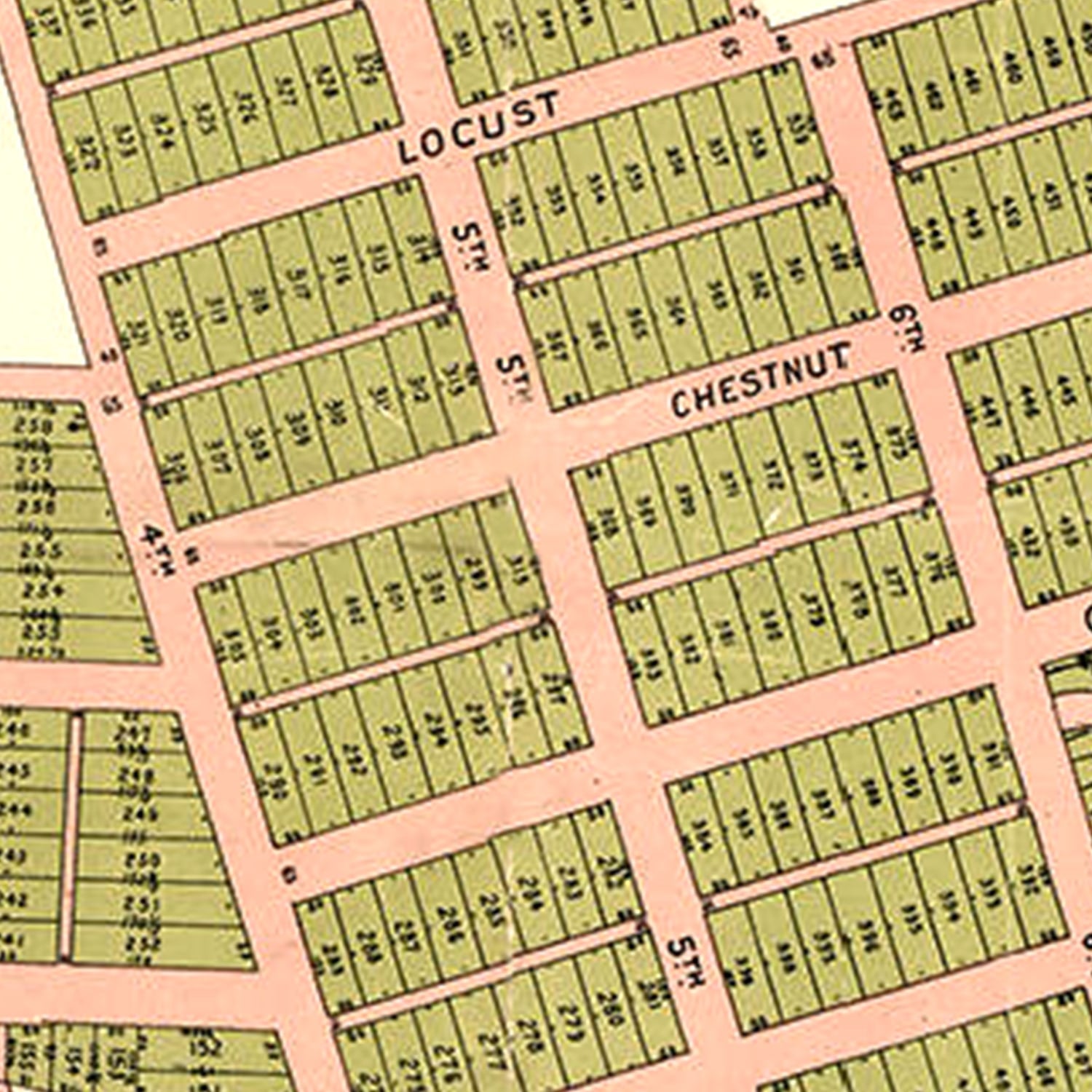 Vintage Map of Iron City, Tennessee 1890