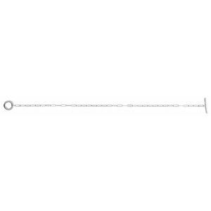 14K White Gold 1/10 CTW Natural Diamond Toggle 7" Bracelet – image 3