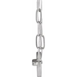 14K White Gold .04 CTW Natural Diamond Toggle 16" Necklace