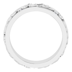 Platinum 1/4 CTW Natural Diamond Band Size 9