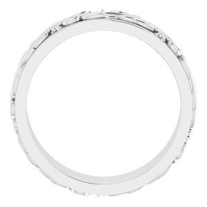 Platinum 1/4 CTW Natural Diamond Band Size 12