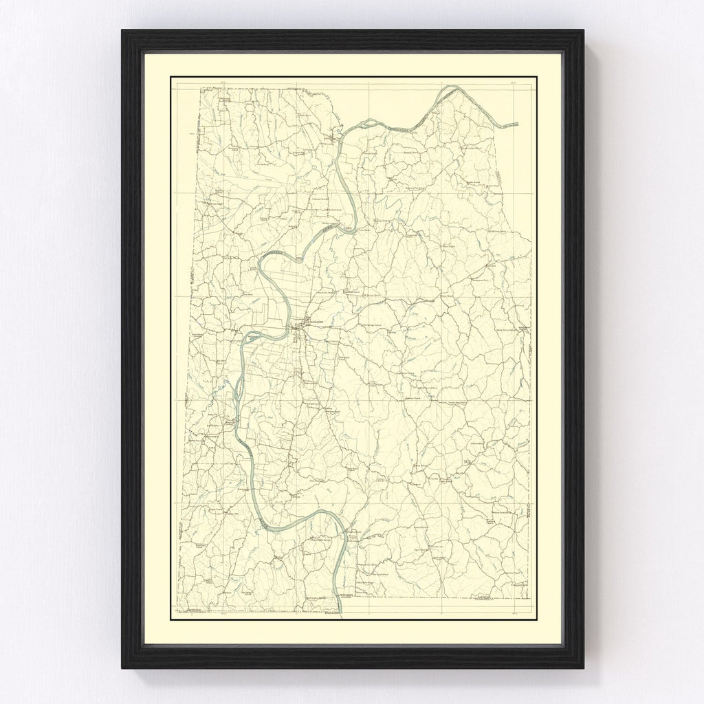 Vintage Map of Franklin County, Missouri 1904