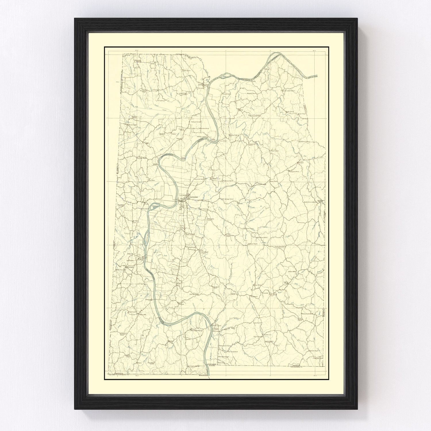 Vintage Map of Franklin County, Missouri 1904