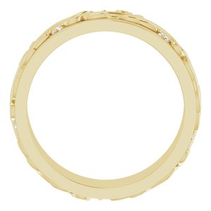 14K Yellow 1/4 CTW Natural Diamond Band Size 11