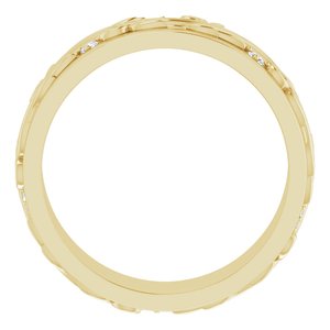 14K Yellow 1/4 CTW Natural Diamond Band Size 11.5
