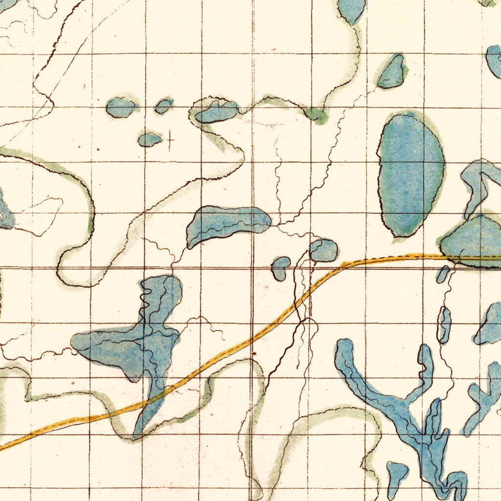 Vintage Fox River, WI Map 1839