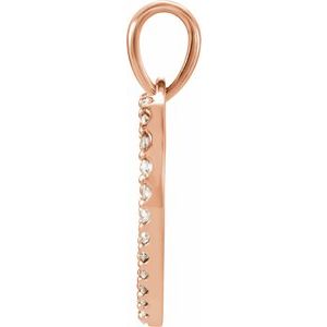 14K Rose Gold 1/5 CTW Natural Diamond Heart Pendant