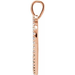 14K Rose Gold 1/3 CTW Natural Diamond Heart Pendant