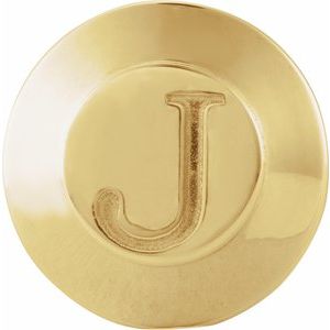 14K Yellow Gold Engravable Tuxedo Stud