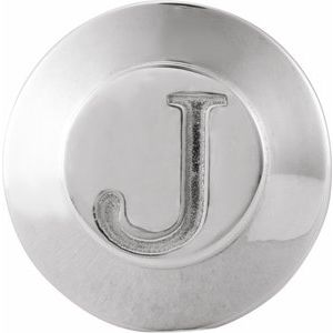 Sterling Silver Engravable Tuxedo Stud
