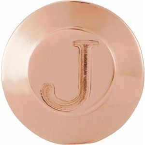 14K Rose Gold Engravable Tuxedo Stud