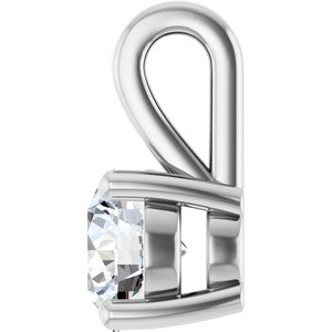 Platinum 5.5 mm Round Charm/Pendant Mounting – image 5