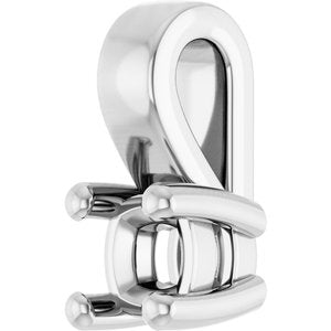 10K White Gold 3 mm Cushion Charm/Pendant Mounting – image 4