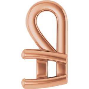 14K Rose Gold 3 mm Cushion Charm/Pendant Mounting – image 6