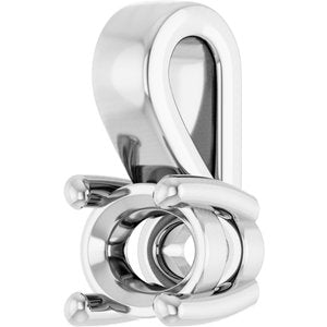 18K White Gold 4.5x3.5 mm Oval Charm/Pendant Mounting – image 4
