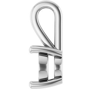 Sterling Silver 9x7 mm Oval Charm/Pendant Mounting – image 6