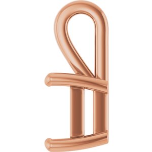 10K Rose Gold 9x7 mm Emerald Charm/Pendant Mounting – image 6