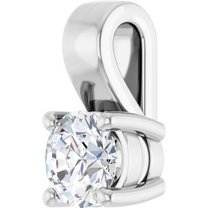 Platinum 4.4 mm Round Charm/Pendant Mounting – image 3