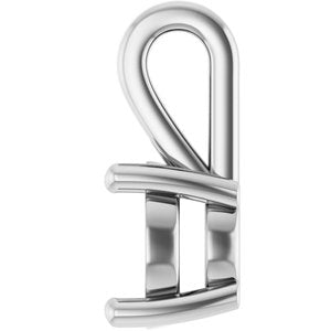 Continuum Sterling Silver 7 mm Round Charm/Pendant Mounting – image 6