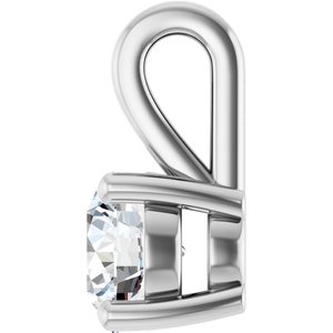 Continuum Sterling Silver 5.2 mm Round Charm/Pendant Mounting – image 5