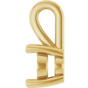 10K Yellow Gold 7x5 mm Oval Charm/Pendant Mounting – image 6