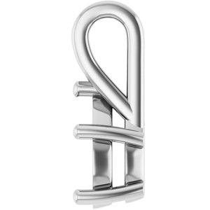 14K White Gold 10x7 mm Pear Charm/Pendant Mounting – image 6