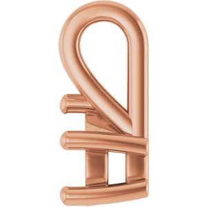 14K Rose Gold 4.5x3 mm Pear Charm/Pendant Mounting – image 6