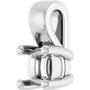 Sterling Silver 4 mm Cushion Charm/Pendant Mounting – image 4